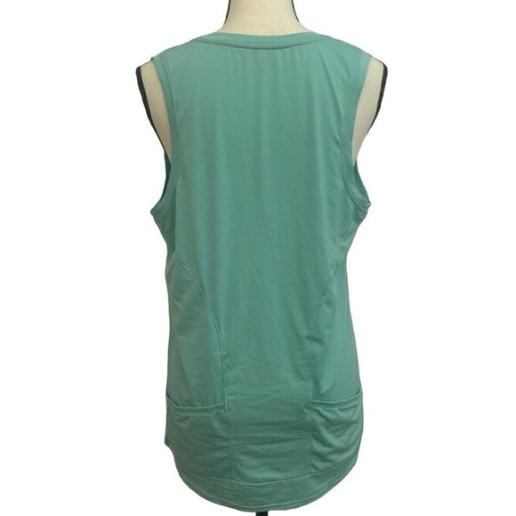 Womens Performance Bicycle Tank Top Size XXL Mint Green Back Pockets - Picture 2 of 12
